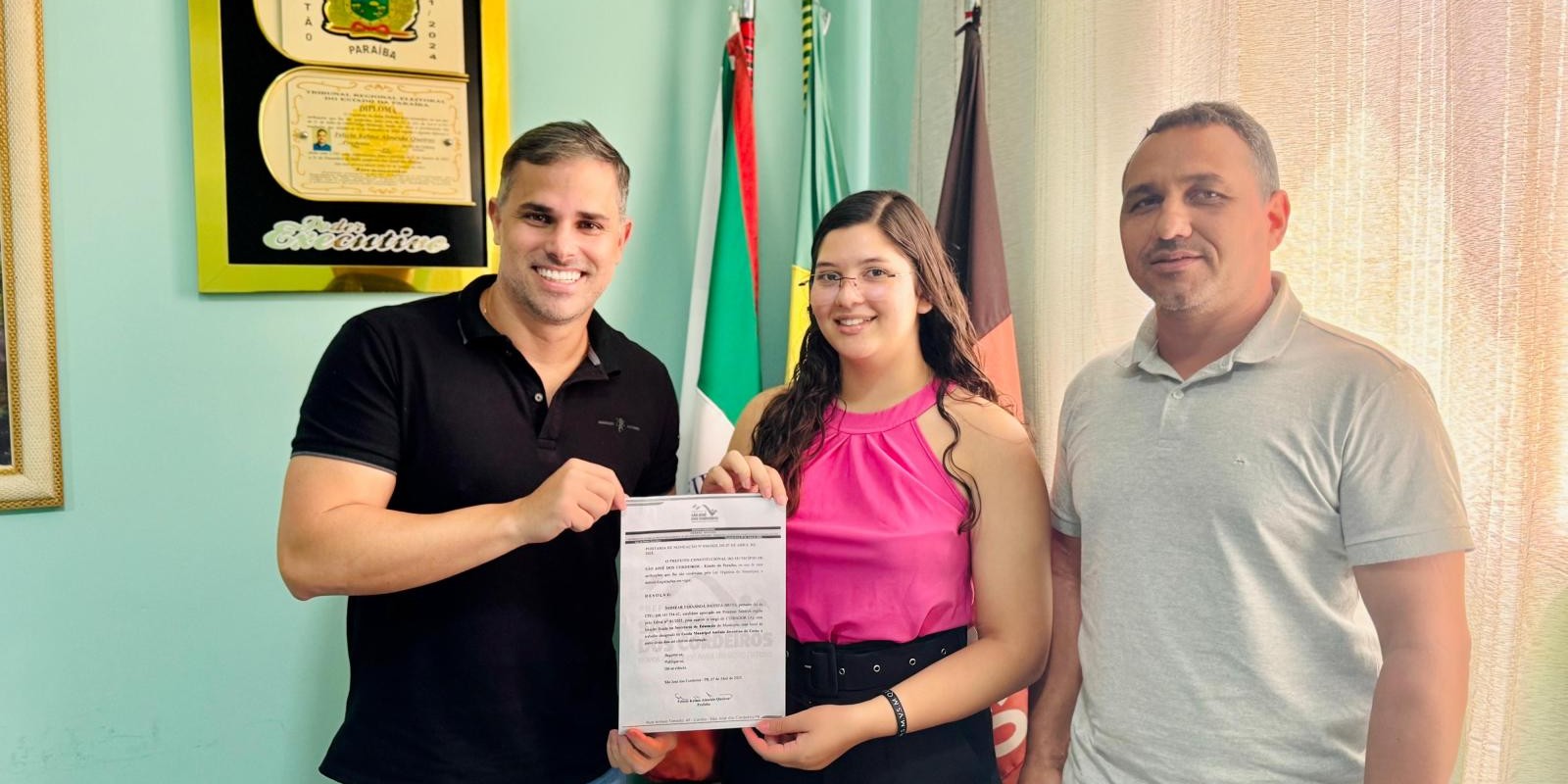 Prefeitura de São José dos Cordeiros realiza entrega de Portarias de Nomeação a novos Cuidadores aprovados no Processo Seletivo Simplificado