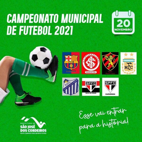 Campeonato Municipal de Futebol de São José dos Cordeiros terá seu ‘ponta pé’ inicial neste sábado