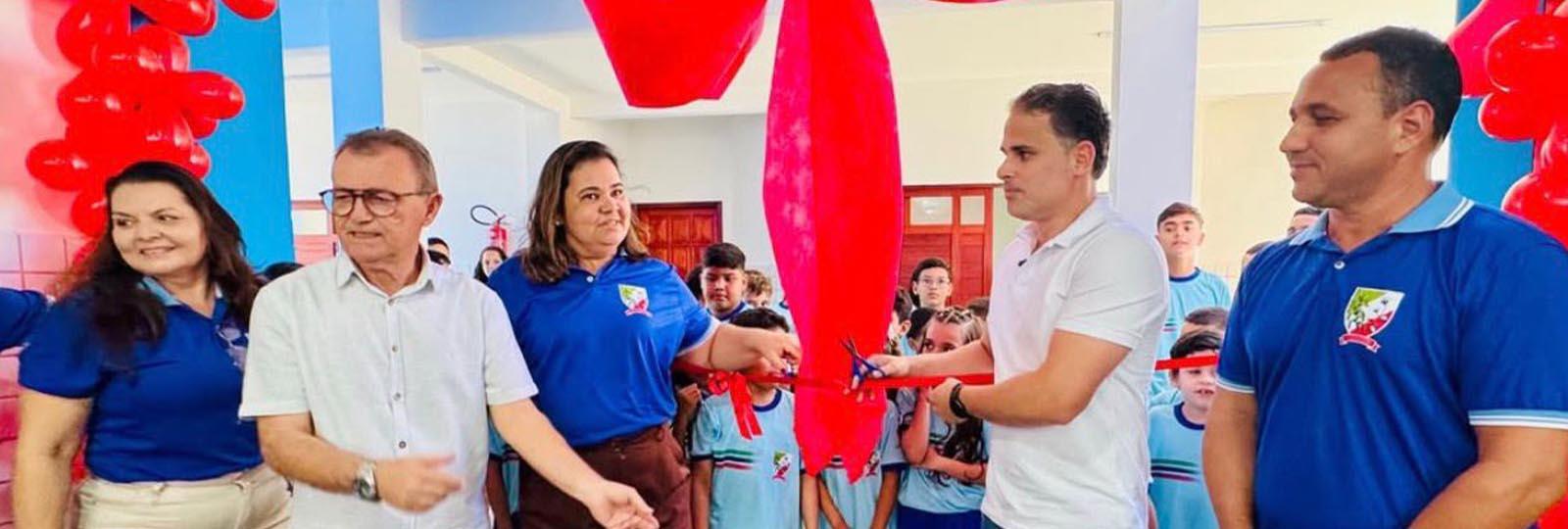 Prefeitura de São José dos Cordeiros entrega reforma e ampliação da Escola Manuel da Silva Almeida